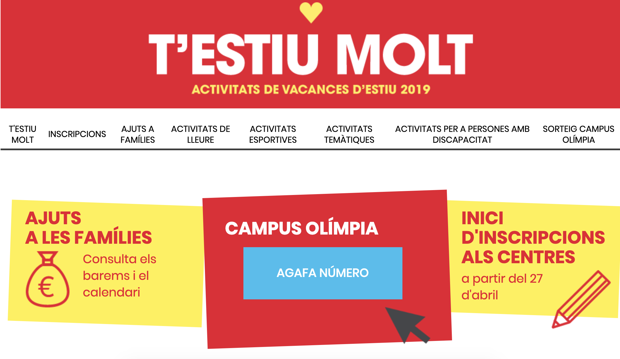 Agafa número de sorteig! – Campus d’estiu 2019