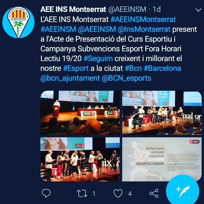 Presentació del curs Esportiu i Campanya de Subvencions a l’esport fora de l’horari lectiu